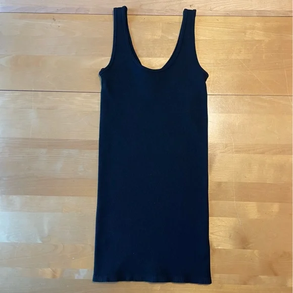 Forever 21 Black Ribbed Knit Bodycon Mini Dress Size Small - Picture 6 of 8